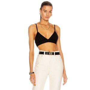 NWT JONATHAN SIMKHAI Standard Rikki Ribbed Knit Triangle Bralette Bra, Size M